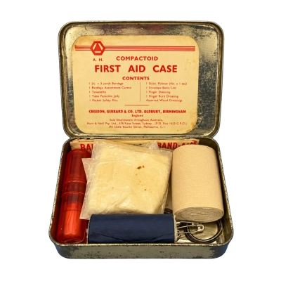 Compactoid First Aid Metal Tin Case With Original Contents England