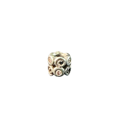  Womens Sterling silver and pink stone charm Pink  / Silver 