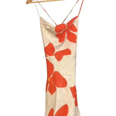  Billy j dress Size 10 Beige / Floral / Orange 