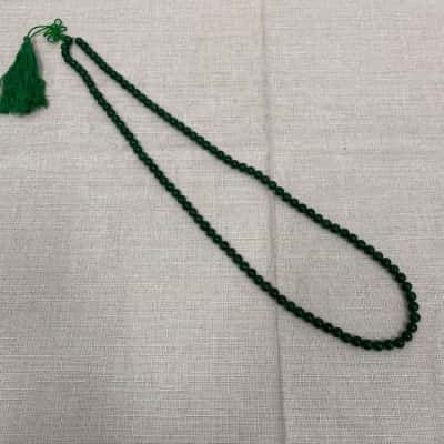 Necklace With Jade Stones Dark Green