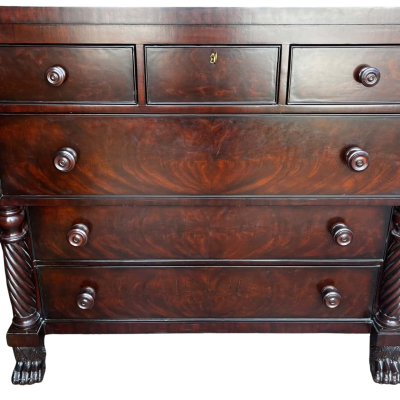 RALPH LAUREN SAFARI MAHOGANY CHEST OF DRAWERS 