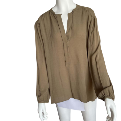 Witchery Womens  long sleeve shirt - Size 6 Olive 