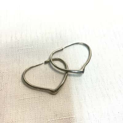  Womens 925 Heart Earrings