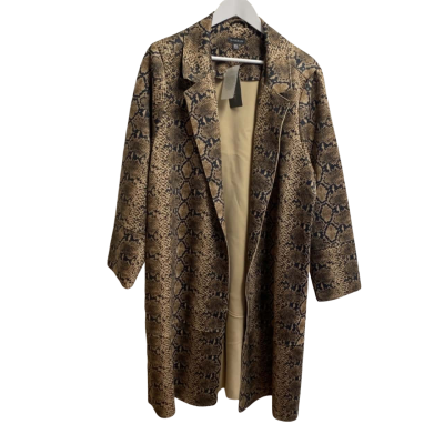 Autograph Womens  Size 22 Open Sueedtte Coat Animal print 