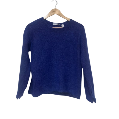 Country Road Mohair Wool Mix Jumper In Cobalt Blue Size XS 