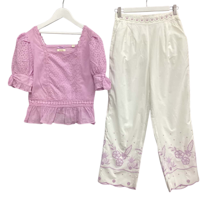 Scotch & Soda Kids  Size 12 Pants & Top Purple / White 
