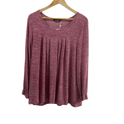  Womens  BloomChic Size 18 / 20 Long Sleeve Top Purple 