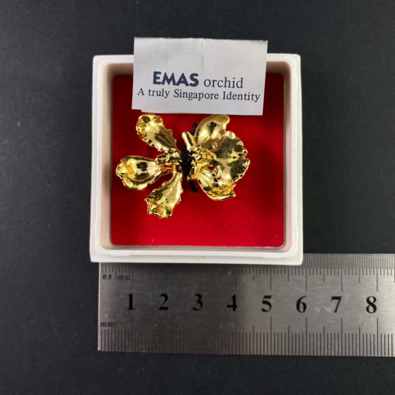 EMAS Singapore orchid Womens Brooch (s)