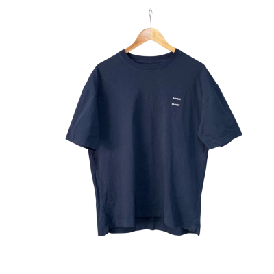 Samsoe Samsoe Mens  Size L Short Sleeve T-shirt Navy Blue 