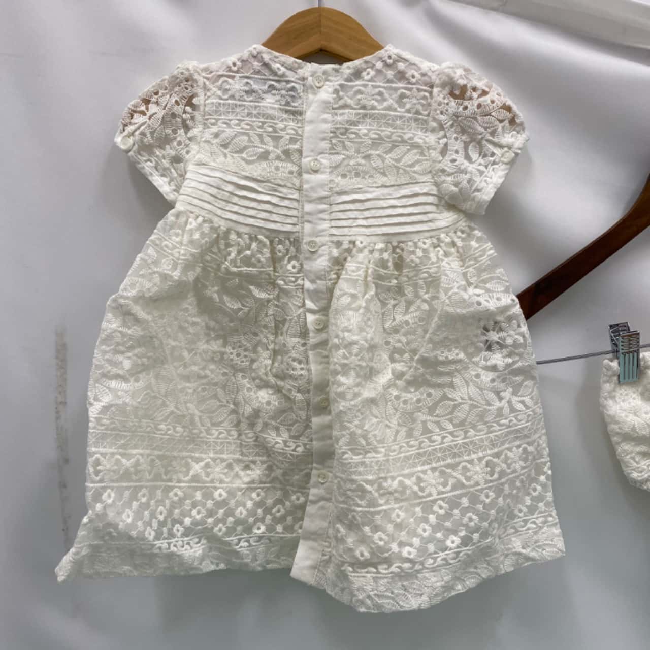 Ollies Place Baby Lace Dress Set Dress Off White Size 912 Months