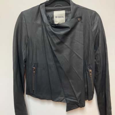 BB Dakota Womens  Size S Cropped Jacket Black  