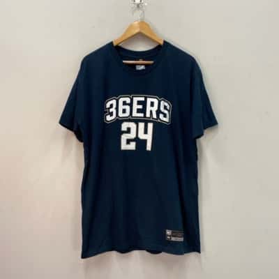First Ever - NBL  36ers #24 Randle. Mens  Size XL Short Sleeve T-shirt Blue 