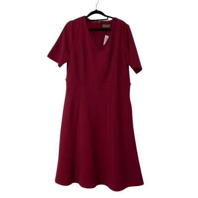 BNWT Jacqui-E Womens Dress Size 14 Maroon RRP$159.95