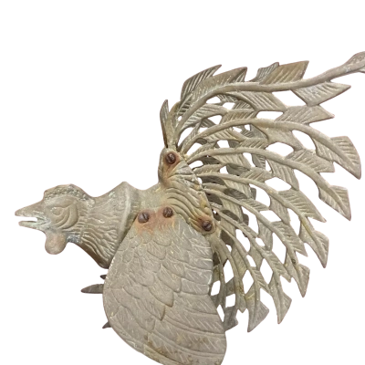 Articulated Metal Rooster / Cockerel Sculpture