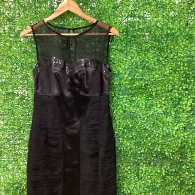 Flamingo Chic Size 10 Cocktail Dress Black  