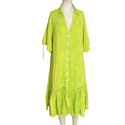 Free People  Size XS Casual Dress Green 