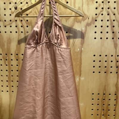 Wayne Cooper Halter Neck Dress in Burnt Pink (size XS)