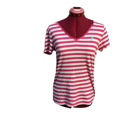 Ralph Lauren Sport Womens  Size M  T-shirt Pink  / Striped / White 