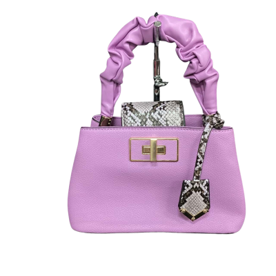 ALDO Small Evening Bag  Purple with Animal Print Detail