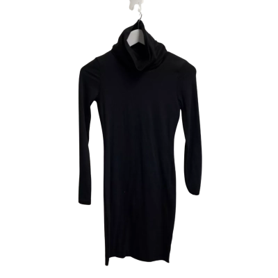 Kookai Size 1 Halter Neck Dress / Long Sleeve Black  