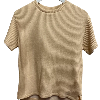 Seed Womens  Size XXS 3/4 Sleeve Top Soft Wheat 