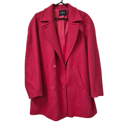Fletcher Jones Womens Size L Trenchcoat Red 