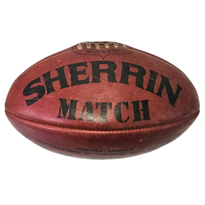 Vintage Genuine Leather T.W.Sherrin AFL Football.