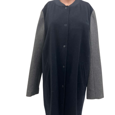 Gorman Womens  Size 14 Winter Coat Grey / Navy Blue 
