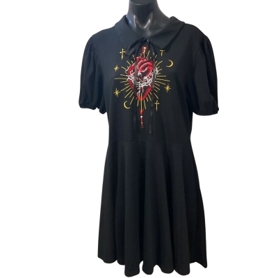 Romwe Womens  Size XL Casual Dress Black  