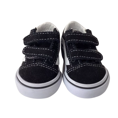 Vans Toddler Size UK 1.5 Trainers Black  / White 