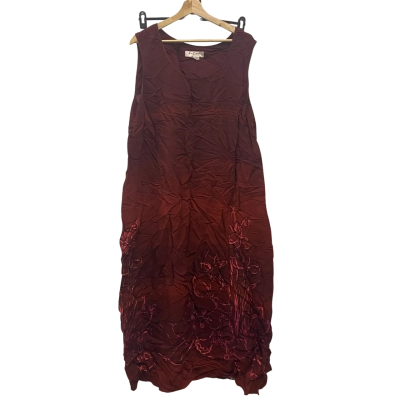 Katies Vintage Womens  Size 22 Maxi Dress Maroon As Is 