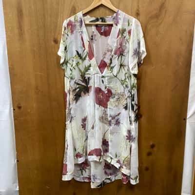 The Ark Floral Sheer Dress Size M