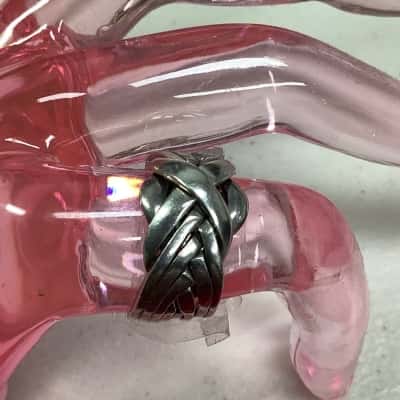 Sterling Silver 8 Band Puzzle Ring Size P