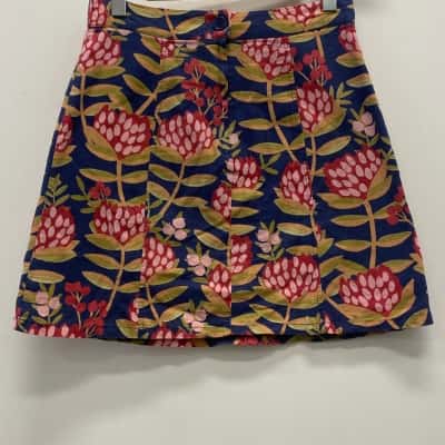 Dangerfield / Princess Highway Womens  Size 10 Skirt Blue / Multicoloured / Pattern 