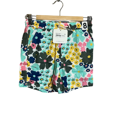 Cotton On Girls Size 8 Blue Floral Shorts 