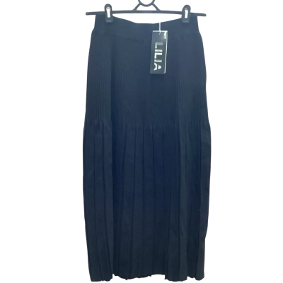 Lilia Womens Size S Black Wool Midi Skirt 