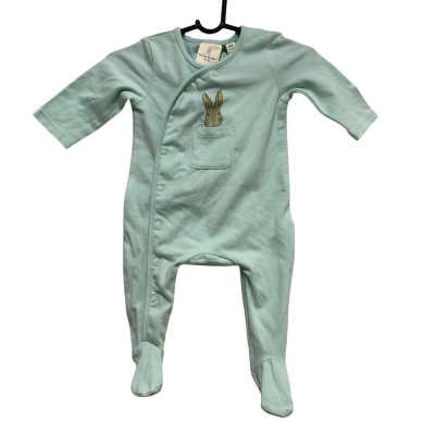 Peter Rabbit Kids  Size 000 Sleepsuit Green 