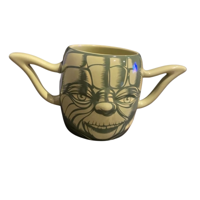 Disney Store Lucas Films Star Wars Yoda 3D Face Mug