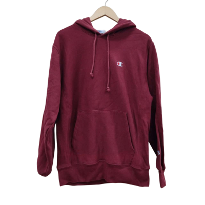 Champion Mens Size M Hoodie Maroon (7)