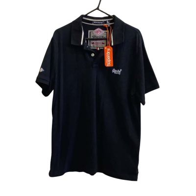 BNWT Superdry Men's Size Brand Size 3XL Polo Shirt Black 