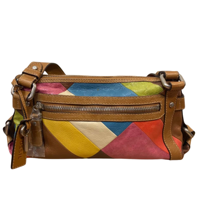 BNWT Fossil Patchwork Brown / Multicoloured Bag