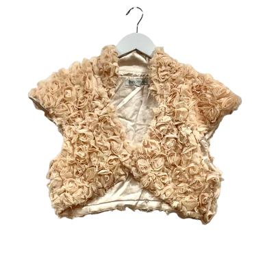 Forever New Flower Bolero Peachy  Blush Jacket Size 8 