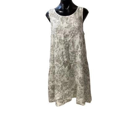 Rachel Zoe Womens  Size L Casual Dress Grey / Pattern / White 