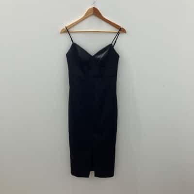 Forever New Womens  Size 8 Midi Dress Black  