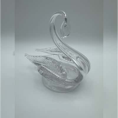 Vintage Edinburgh Crystal Swan