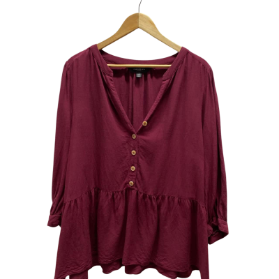 Forever New Curve Womens  Size 22 Maroon Top