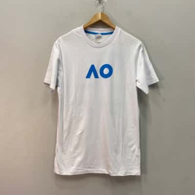 Australian Open T-shirt Unisex  Size M Blue / White 