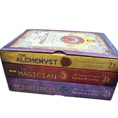 Secrets of the Immortal Nicholas Flamel Box Set Michael Scott 3 Book Fantasy Lot