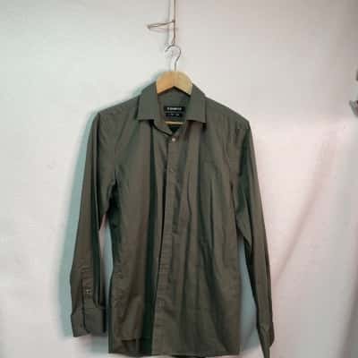 Connor Mens  Size S Long Sleeve Shirt Grey 