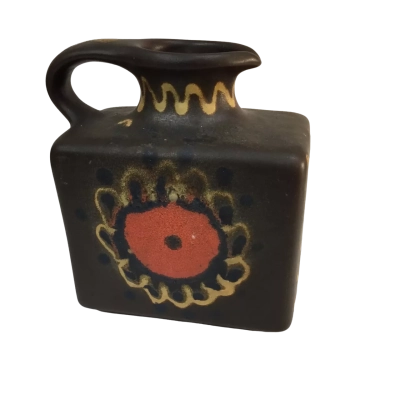 Vintage Silberdistel Ceramic Vase West Germany 60’s Approx 13.5 x 16.5cm